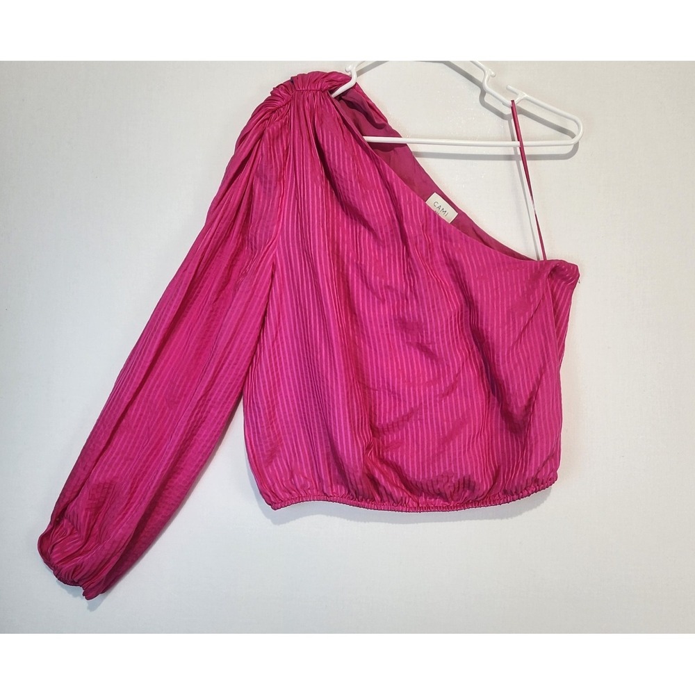 CAMI NYC‎ Women's Asymmetrical One Shoulder Pink Blouse Size M